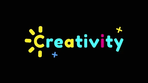4k video of single word design on black background. Stockbeeldmateriaal 166089389