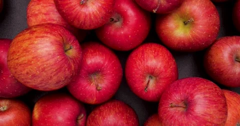 4K video slowly approaching Apple. Stock Footage 249610165