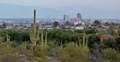 4K Video tight Looking over downtown Tucson at sunset into the golden hour 4k or 4k+ Resolution