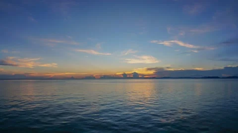 4K video time-lapse of beautiful sunset view Stock Footage 62014249