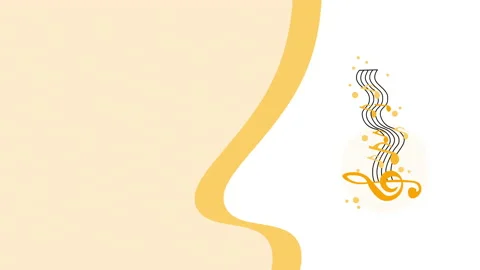 4k video of treble clef design on green background. Stockbeeldmateriaal 210726327