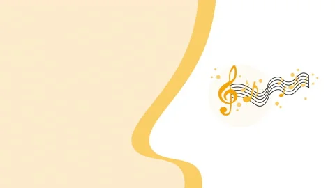 4k video of treble clef design on white ... | Stock Video | Pond5
