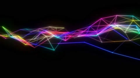 4k video. Triangles texture. Geometric shapes. Low poly triangles. Stock Footage 119347526