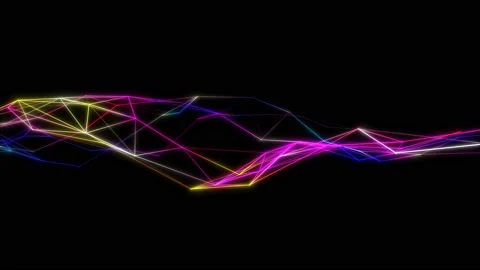 4k video. Triangles texture. Geometric shapes. Low poly triangles. Stock Footage 124294306