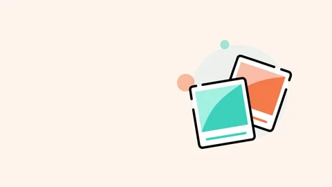 4k video of two cartoon digital tablets on white background. Stockbeeldmateriaal 164555055