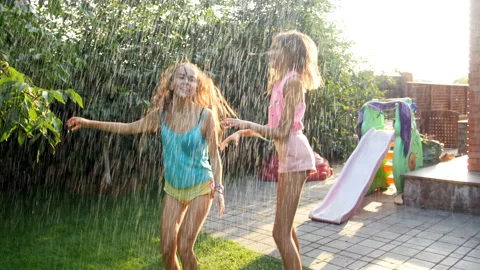 4k video of two teenage girls dancing an... | Stock Video 