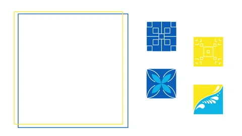 4k video of Ukrainian pattern on white background. Stockbeeldmateriaal 196812257