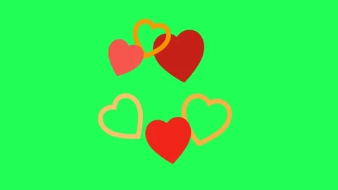 4K video Valentine's Day Footage with Heart or Love Illustration Stock Footage 285051853