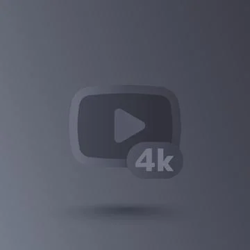 4K video vector icon Illustrazione stock