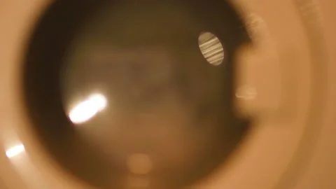 4k video of a washing machine spinner, unfocused video wanting Stock Footage 141577814