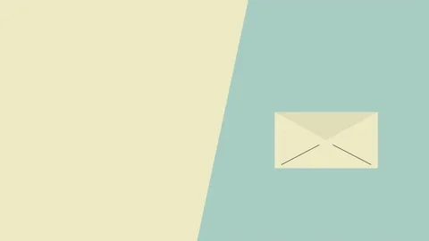 4k video of wedding card in envelope on white and blue background. 库存影片 170113612