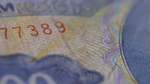 4K Vietnamese Bank note close up Panning shot. Stock Footage 270755306