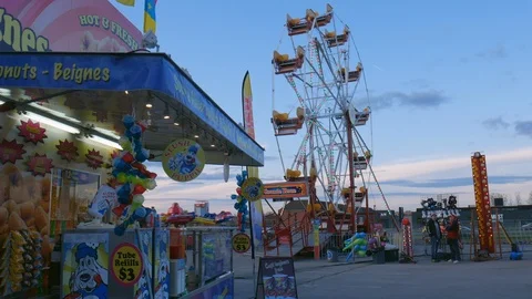 4k view of amusement park. Stock Footage 108440645