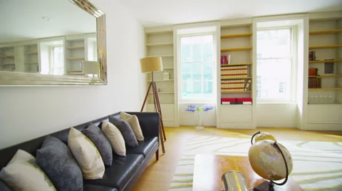 4K View of elegant home office or study in a stylish home Vidéo 66856836