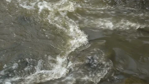 4K view of the flow of water in a stream Stock Footage 231410627