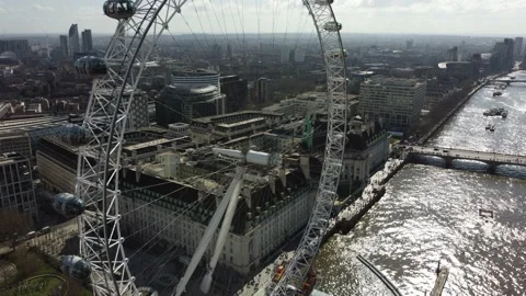 4K View of London Eye Stock Footage 172226354