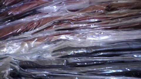 4K view of men's hands taking packages with things out Stock Footage 126609605