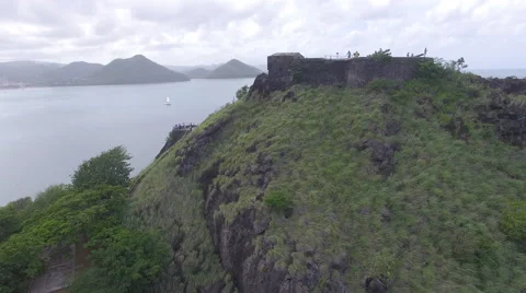 4K view of mountain and mountain landscape- St Lucia Stock Footage 61858869