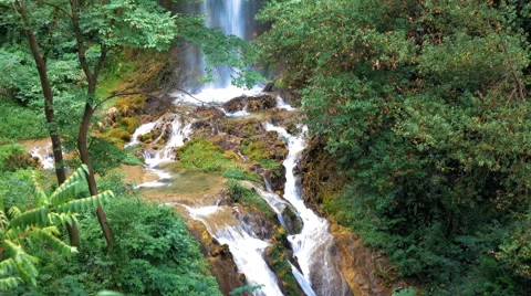 4K view of the mountain river Stock Footage 67186414