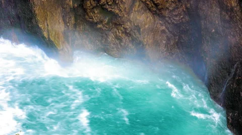 4K view of the mountain river Stock Footage 67421450