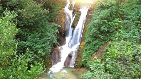 4K view of the mountain river 库存影片 80980401