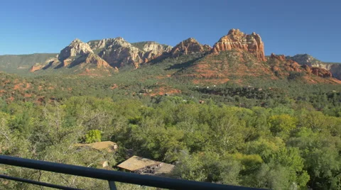 4k view of Sedona cliffs Stock Footage 48439268