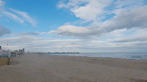 4k view of Senigallia beach Stock Footage 302092336