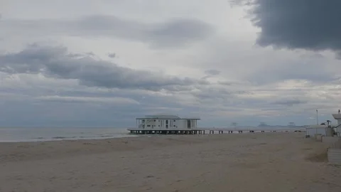 4k view of Senigallia beach Stock Footage 302092456