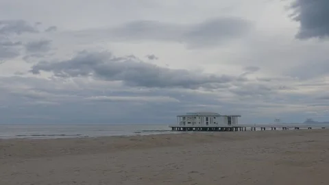 4k view of Senigallia beach Stock Footage 302092545
