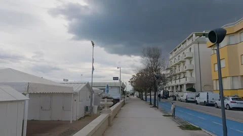 4k view of Senigallia seafront Stock Footage 302090810