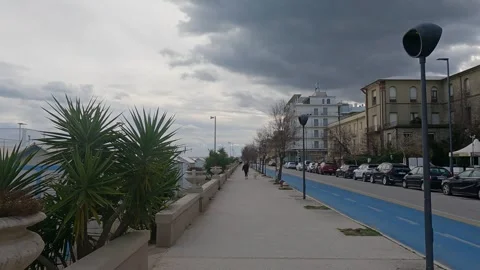 4k view of Senigallia seafront Stock Footage 302092736