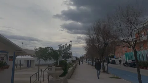 4k view of Senigallia seafront Stock Footage 302115316