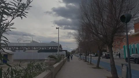 4k view of Senigallia seafront Stock Footage 302115457