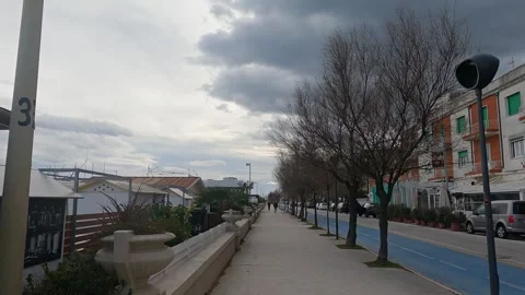 4k view of Senigallia seafront Stock Footage 302115595