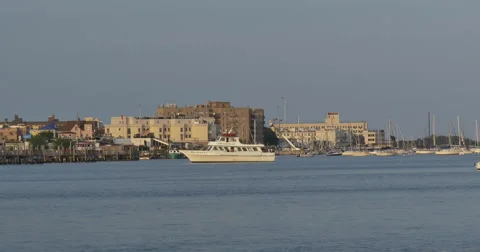 4k, View on Sheepshead Bay area, Brooklyn, NY Stockbeeldmateriaal 52702818