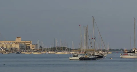 4k, View on Sheepshead Bay area, Brooklyn, NY Vidéo 52702925