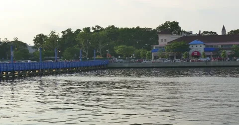 4k,  View on Sheepshead Bay Bridge, Brooklyn, NY Video stock 52700284