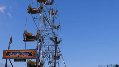 4k view of wheel in amusement park. Stock Footage 108310840