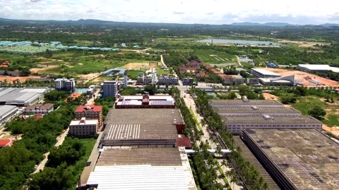 4K views of the large prestigious tall hotel on the Thai seaside.  Video stock 136830496