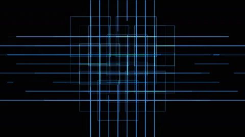 4k Virtual electric circuit,science tech lines,matrix weave particle background Stock Footage 64256248