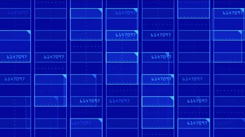 4k Virtual number square,science tech lines matrix grid scanning background. Stock Footage 65220263