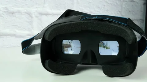 4K Virtual Reality Headset Stock Footage