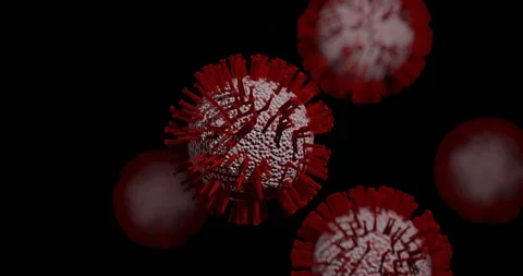 4k Virus Animation with Alpha Channel Vidéo 127307302