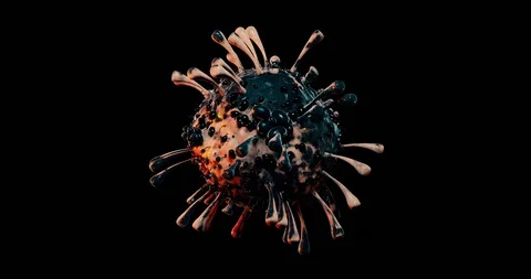 4K Virus Stock Footage 129283024