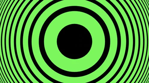 4K Visual of High-Contrast Abstract Pattern with Smooth Looping Circular Lines. Stock Footage 316828837