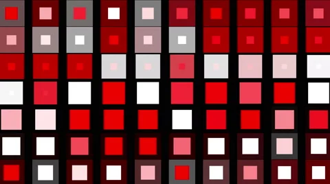 4k vj square neon light array matrix background&amp;cube big data database backdrop 動画素材 45923426