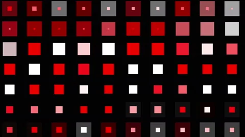 4k vj square neon light array matrix background&amp;cube big data database backdrop 動画素材 45926116