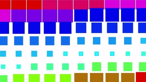 4k vj square neon light array matrix background cube big data database backdrop. 動画素材 71321903