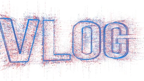 4k vlog word tag cloud,video blog,text design animation,binary computer code. Stock Footage 107409926