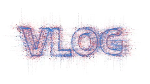 4k vlog word tag cloud,video blog,text design animation,binary computer code. Stock Footage 111506196